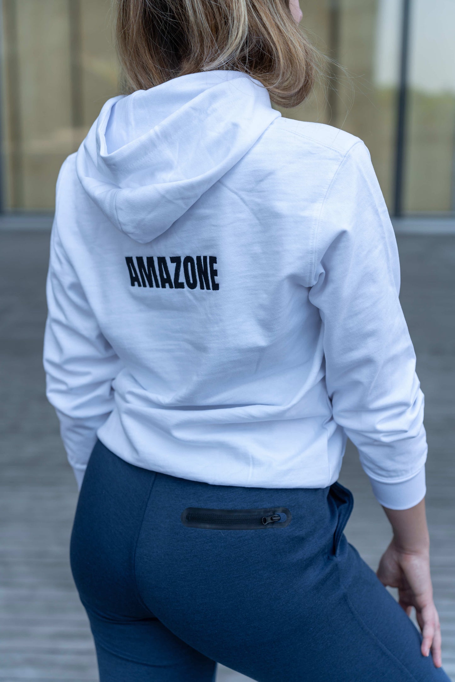 Hoodie AMAZONE Blanc