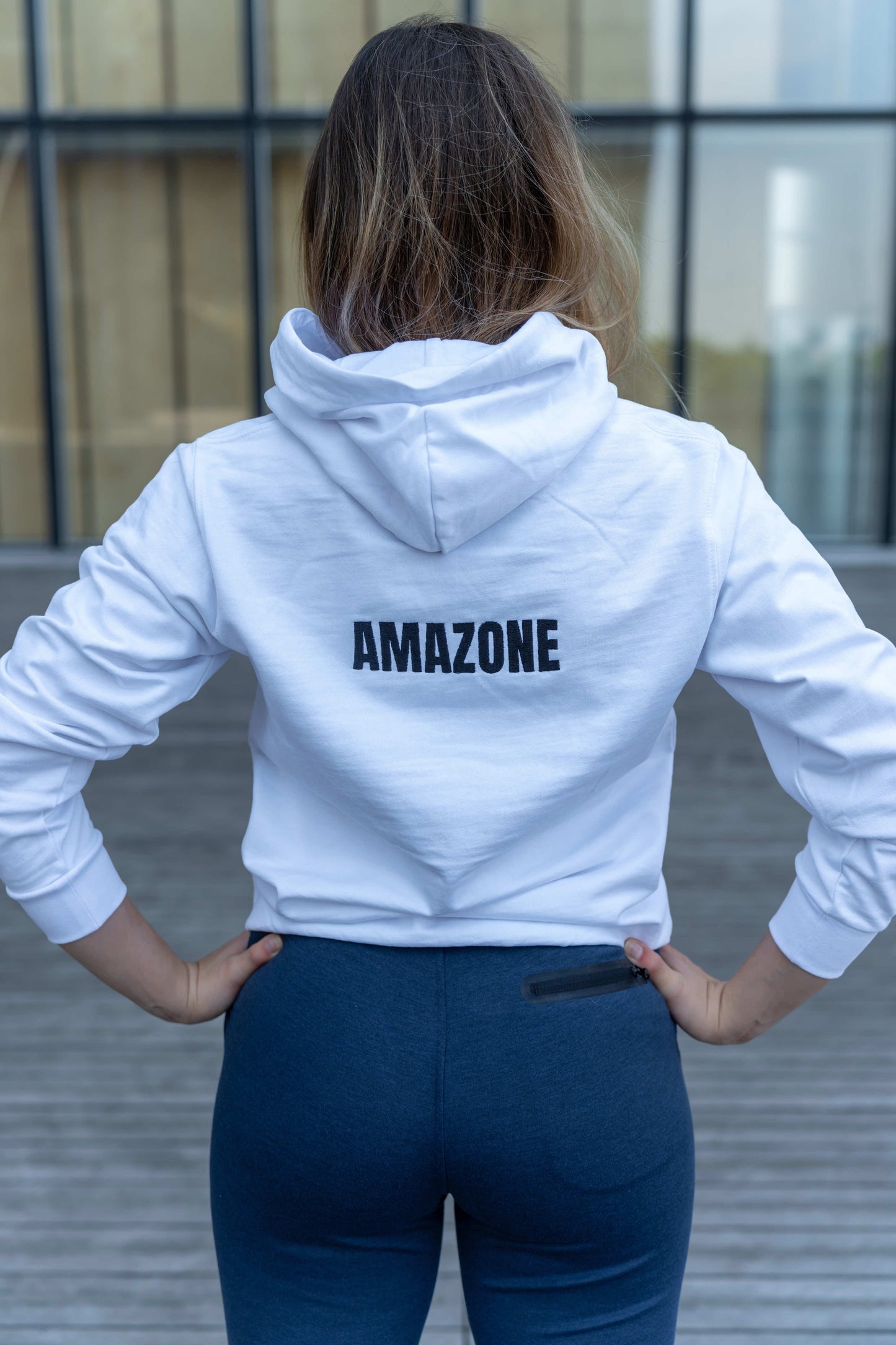 Hoodie AMAZONE Blanc