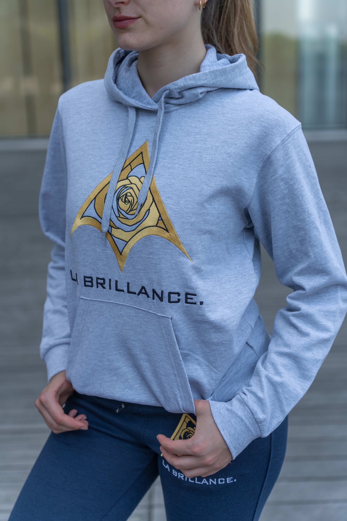 Hoodie AMAZONE Gris oxford