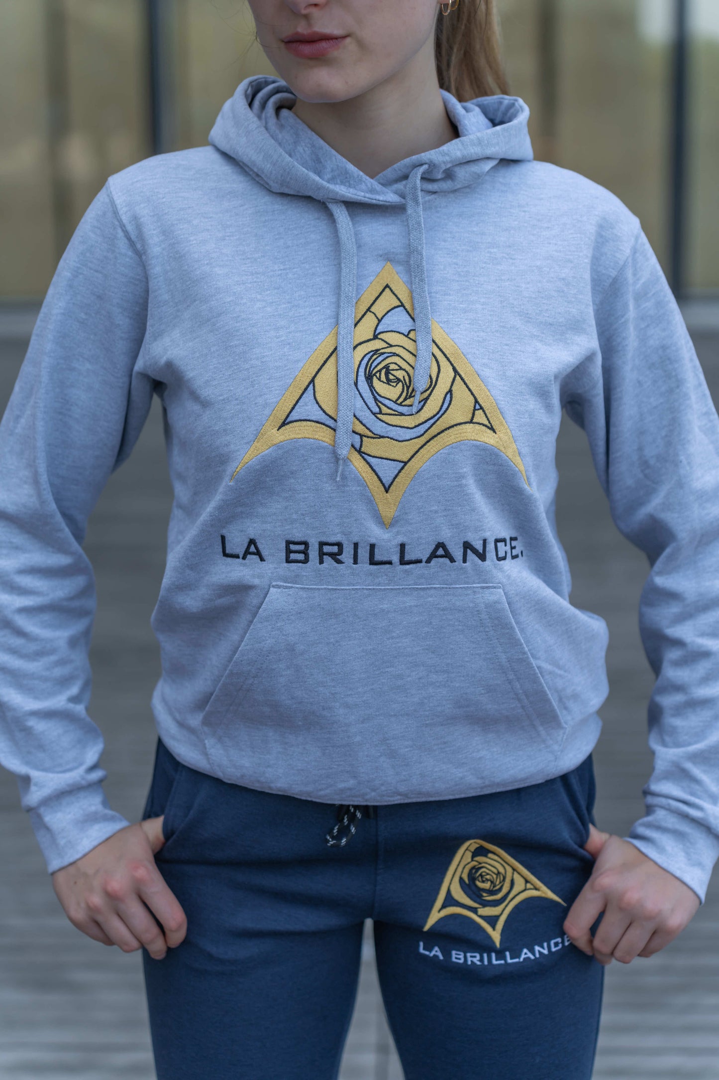 Hoodie AMAZONE Gris oxford