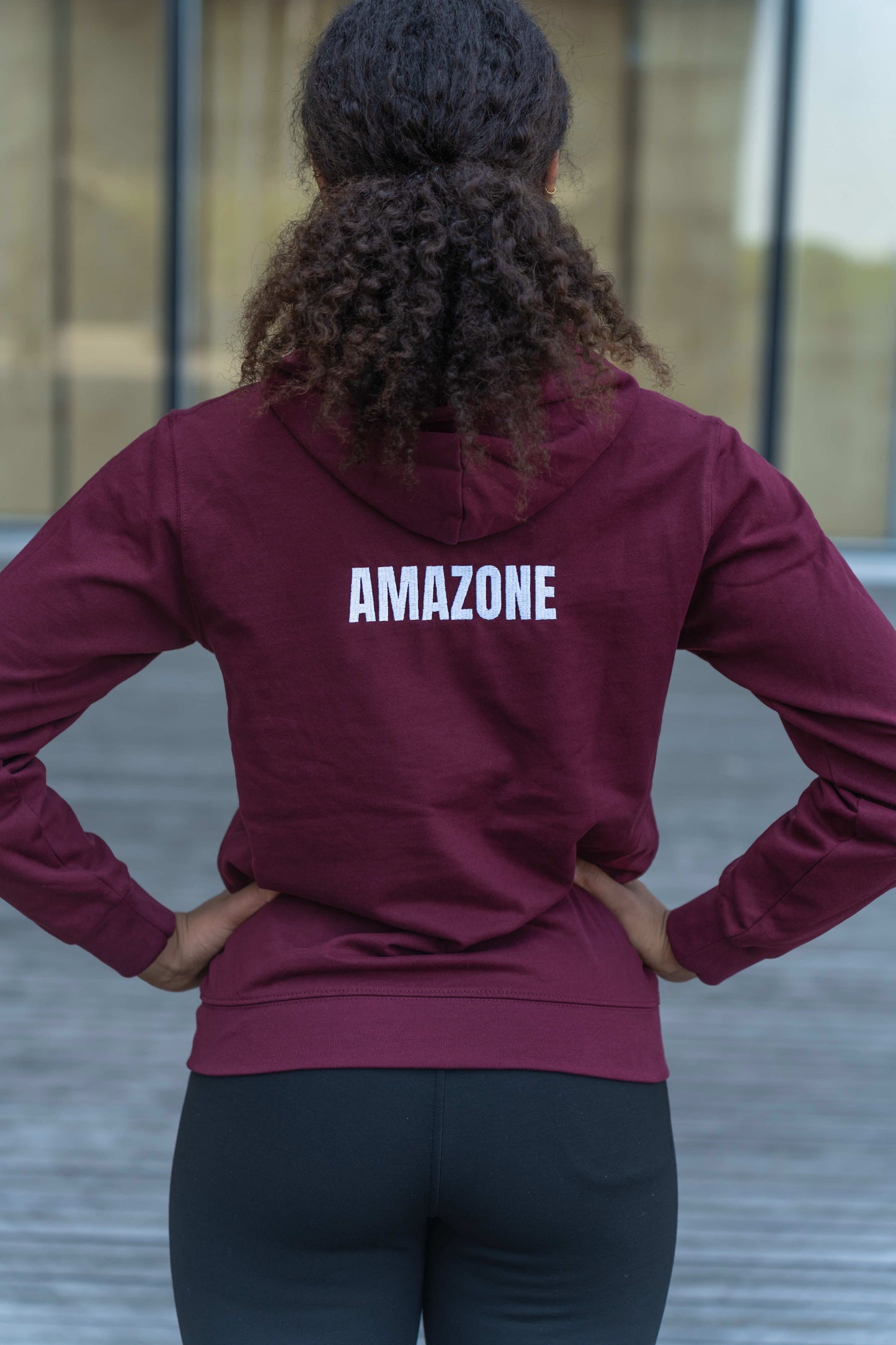 Hoodie AMAZONE Burgundi