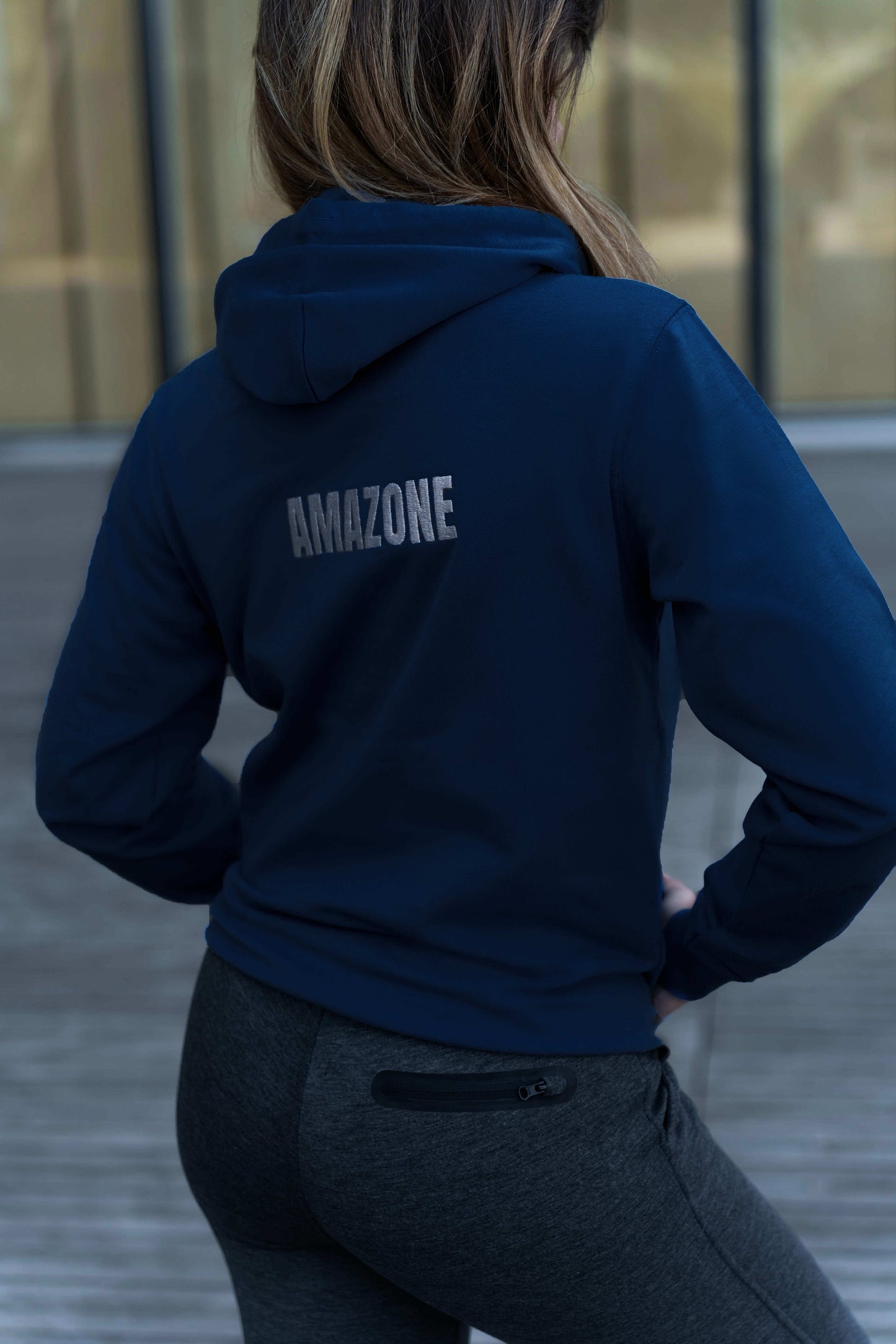 Hoodie AMAZONE Bleu marine