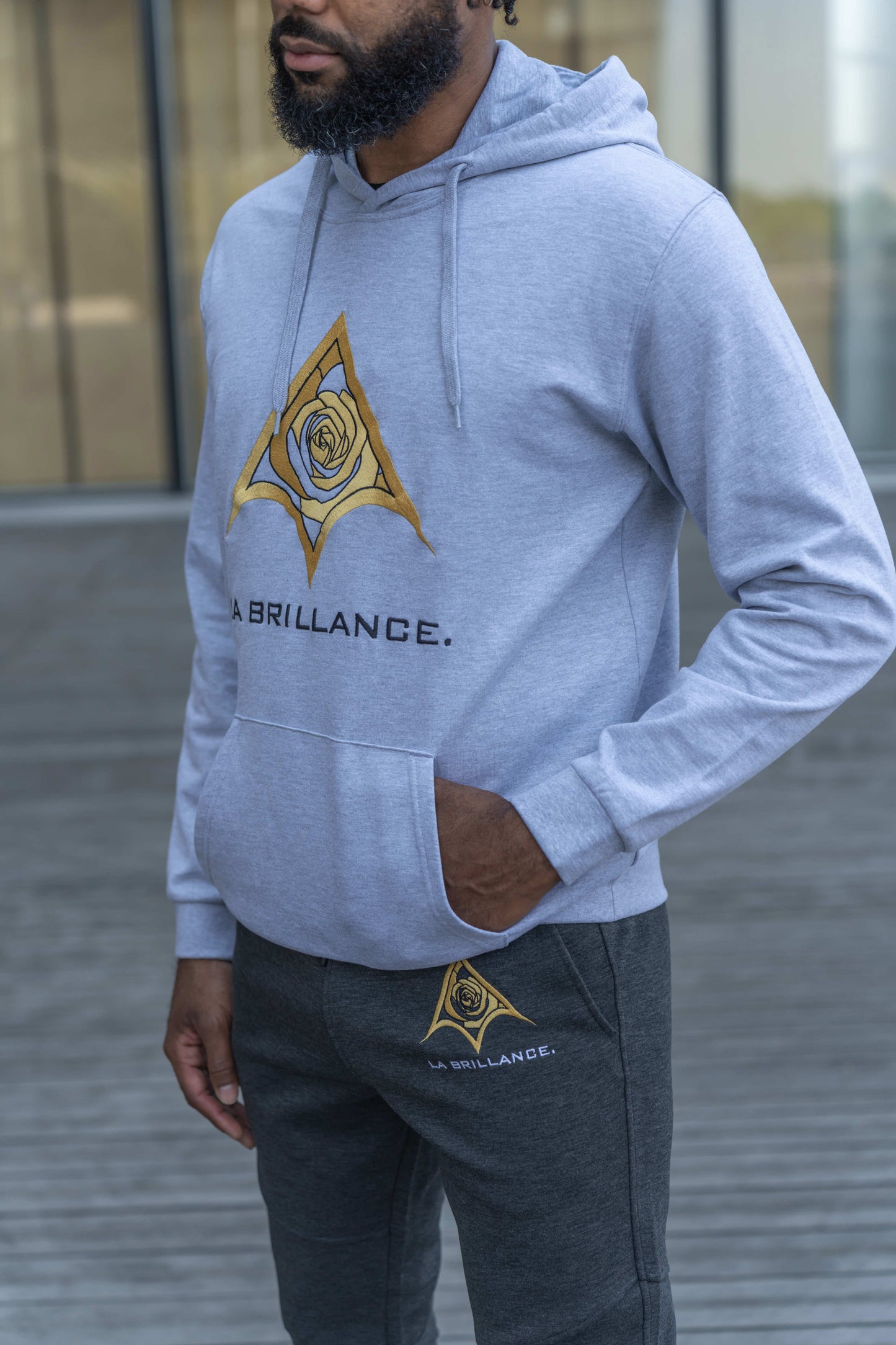 Hoodie KNIGHT Gris oxford