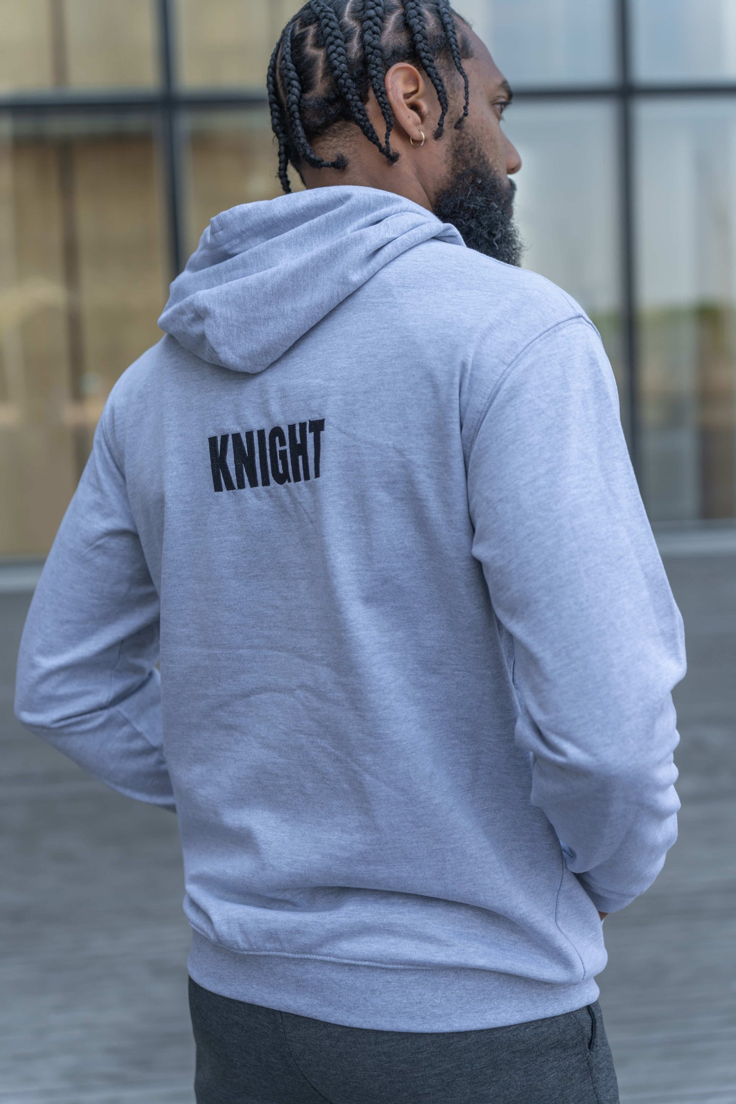 Hoodie KNIGHT Gris oxford