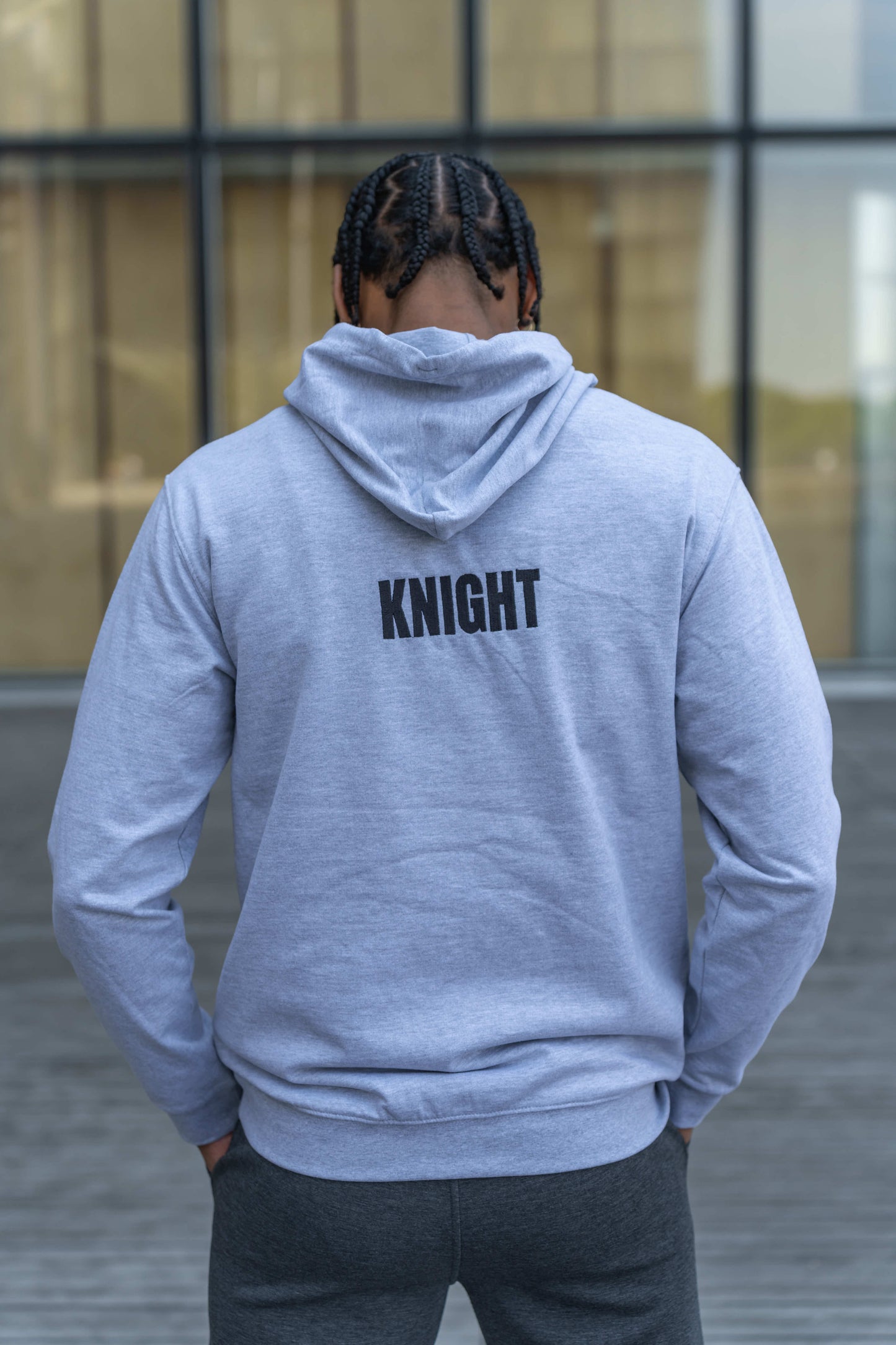 Hoodie KNIGHT Gris oxford